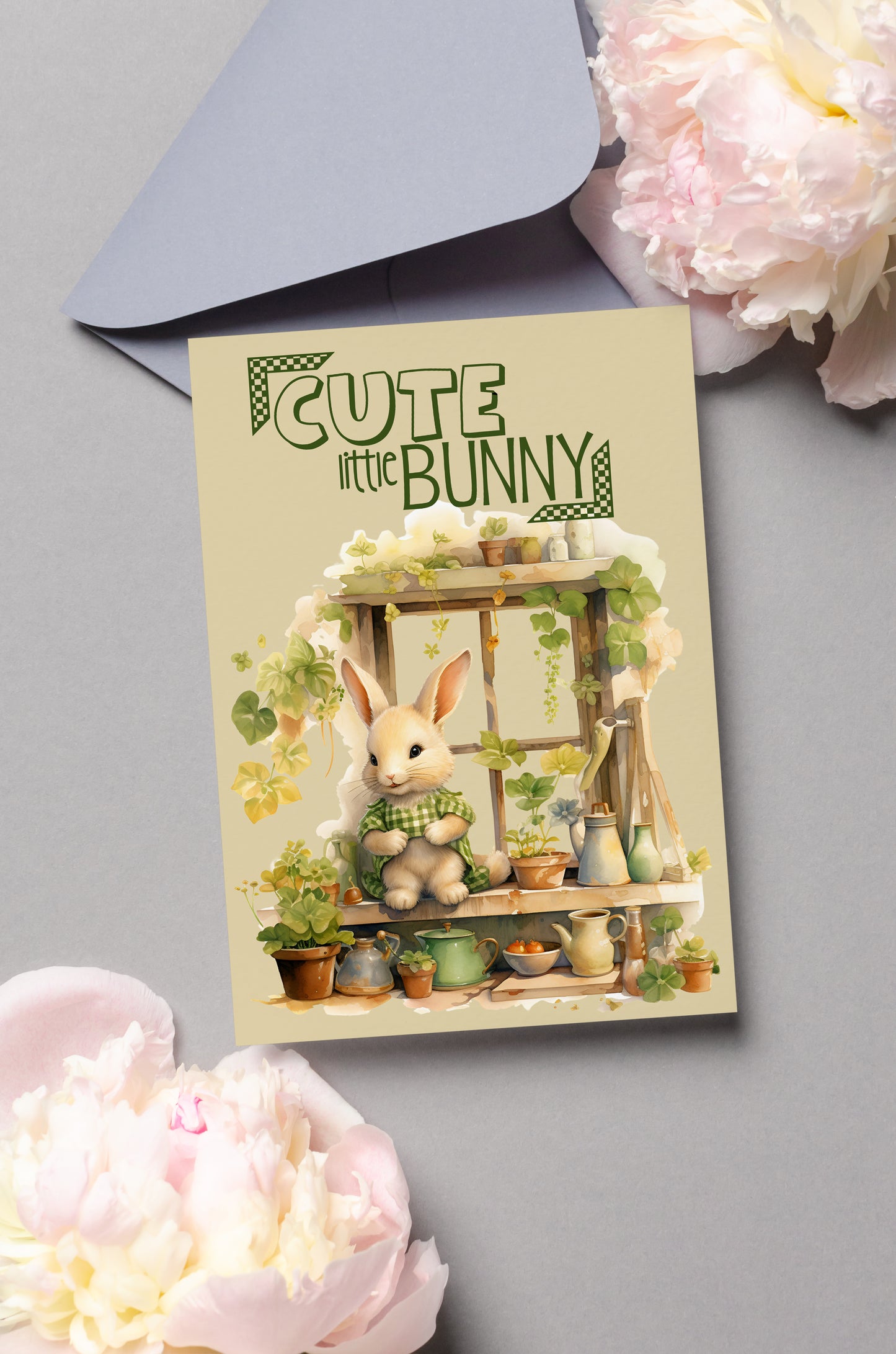 Design#160 Greeting Card, Love, Gifts, Spring Celebrations,Joy, Eggs Hunt, Cute Bunny, Happy Easter