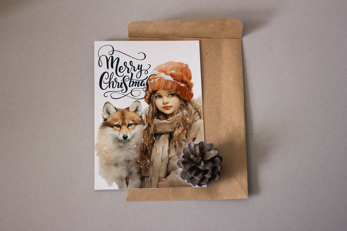 Design#1 Greeting Card, Wonderland, Winter, Gifts, Festive Season, Holiday, Magic, Merry Christmas