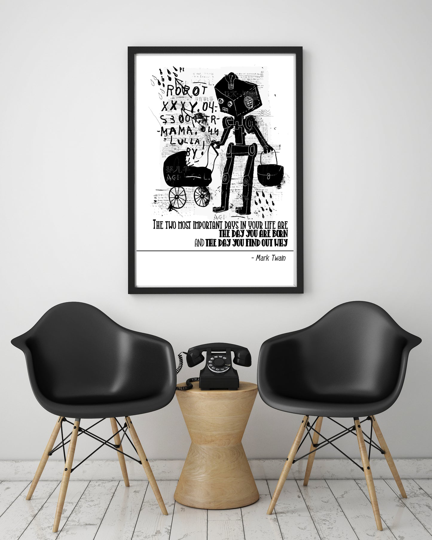 D#47 Wall art print, poster, Famous Quotes, Love, Kindness, Importand Day, Reason Why, Mark Twain Quotes