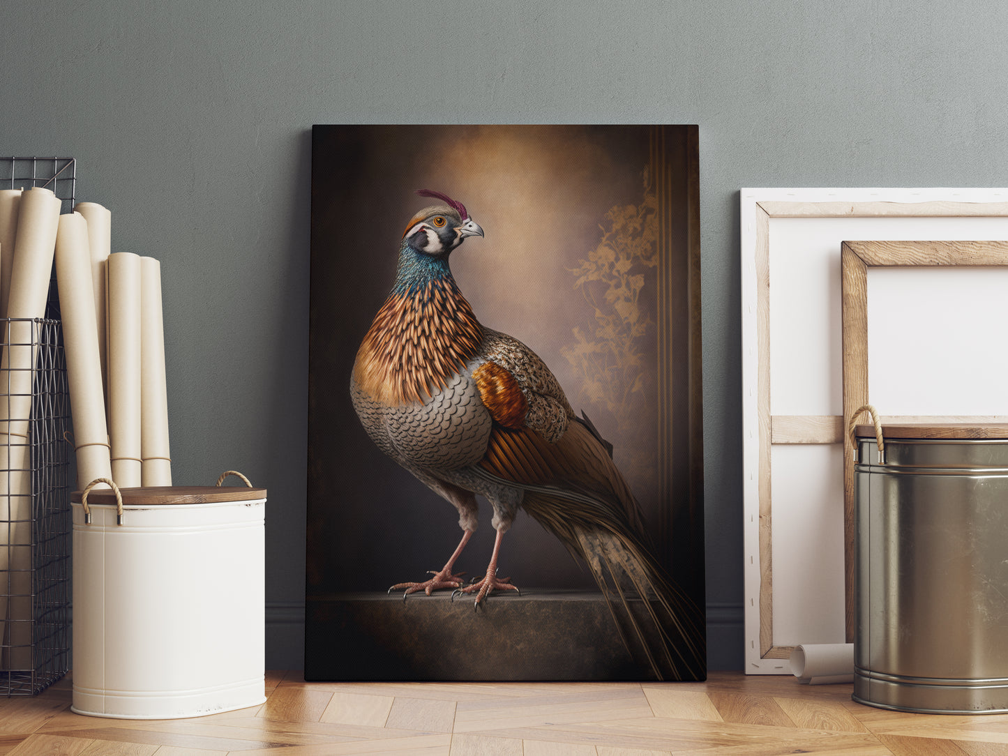 D#118_11 Wall art print, Home decor, Poster, Birds, Interior, Nature, Baroque, Royal Majesty Birds Collection, Pheasant