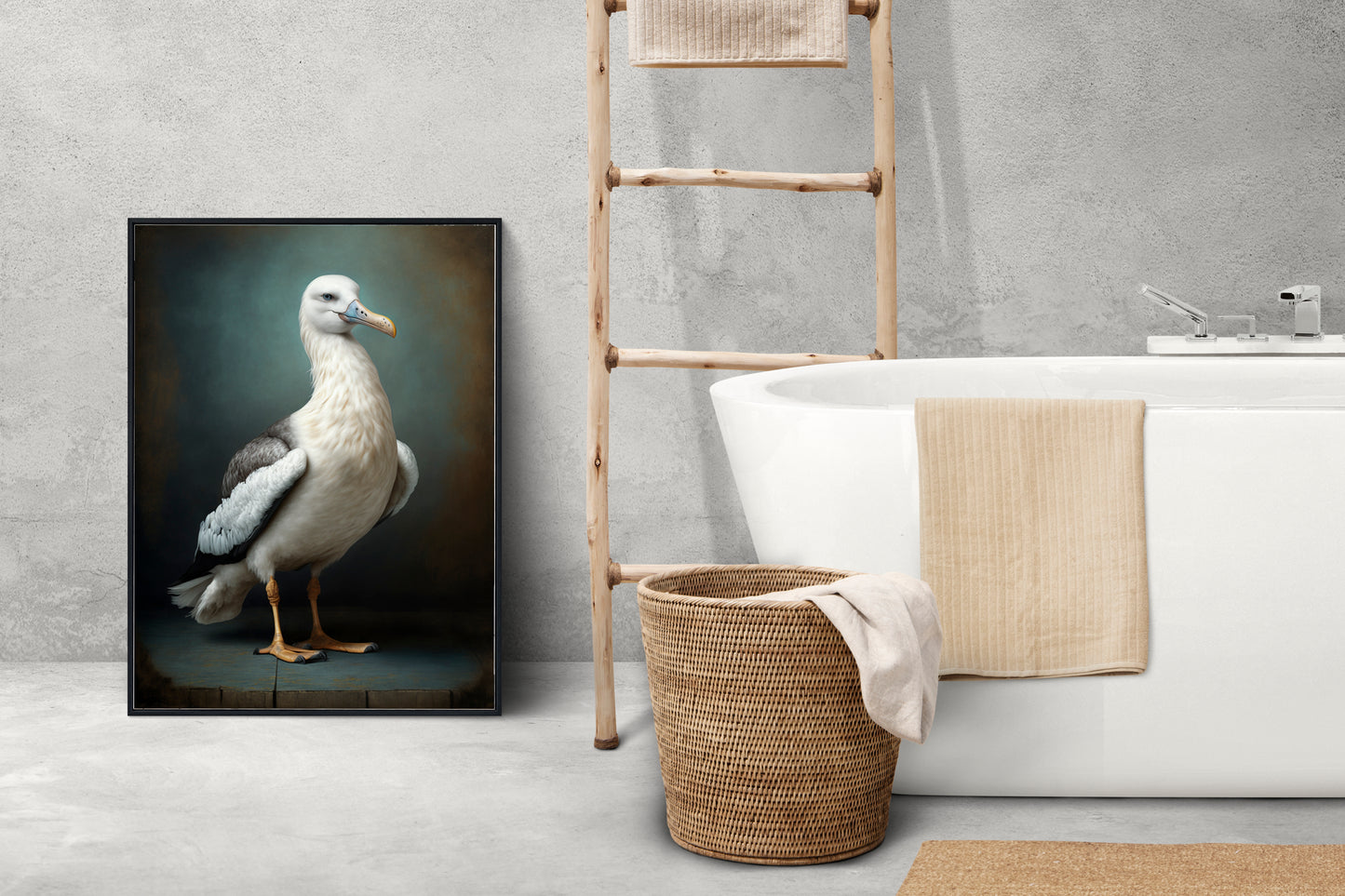 D#118_11 Wall art print, Home decor, Poster, Sea Birds, Interior, Nature, Baroque, Royal Majesty Birds Collection, Albatross