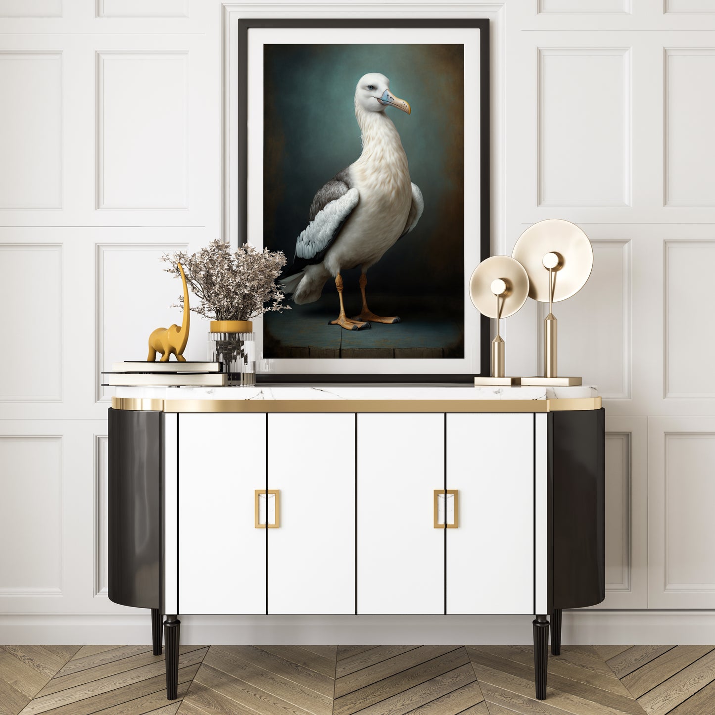 D#118_11 Wall art print, Home decor, Poster, Sea Birds, Interior, Nature, Baroque, Royal Majesty Birds Collection, Albatross