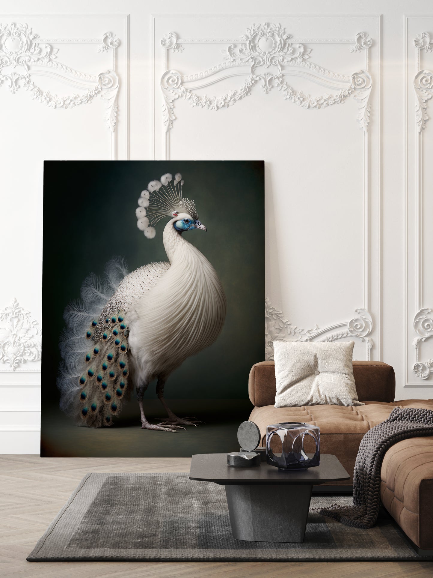 D#118_6 Wall art print, Home decor, Poster, Birds, Interior, Nature, Baroque, Royal Majesty Birds Collection, Peafowl