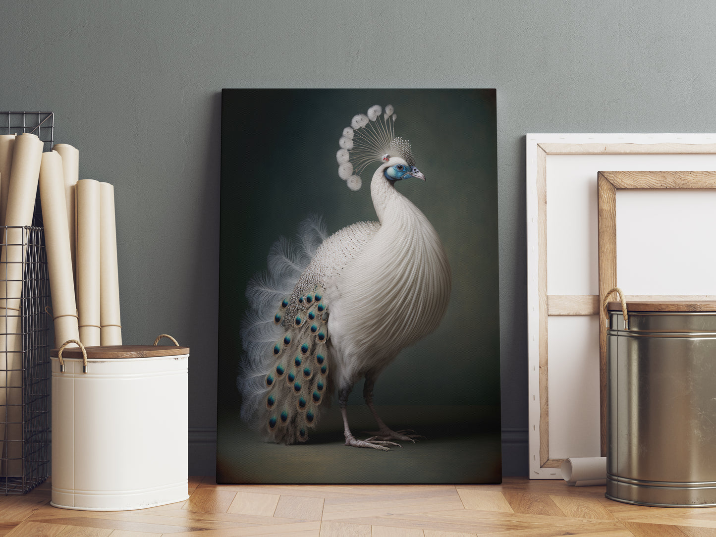 D#118_6 Wall art print, Home decor, Poster, Birds, Interior, Nature, Baroque, Royal Majesty Birds Collection, Peafowl