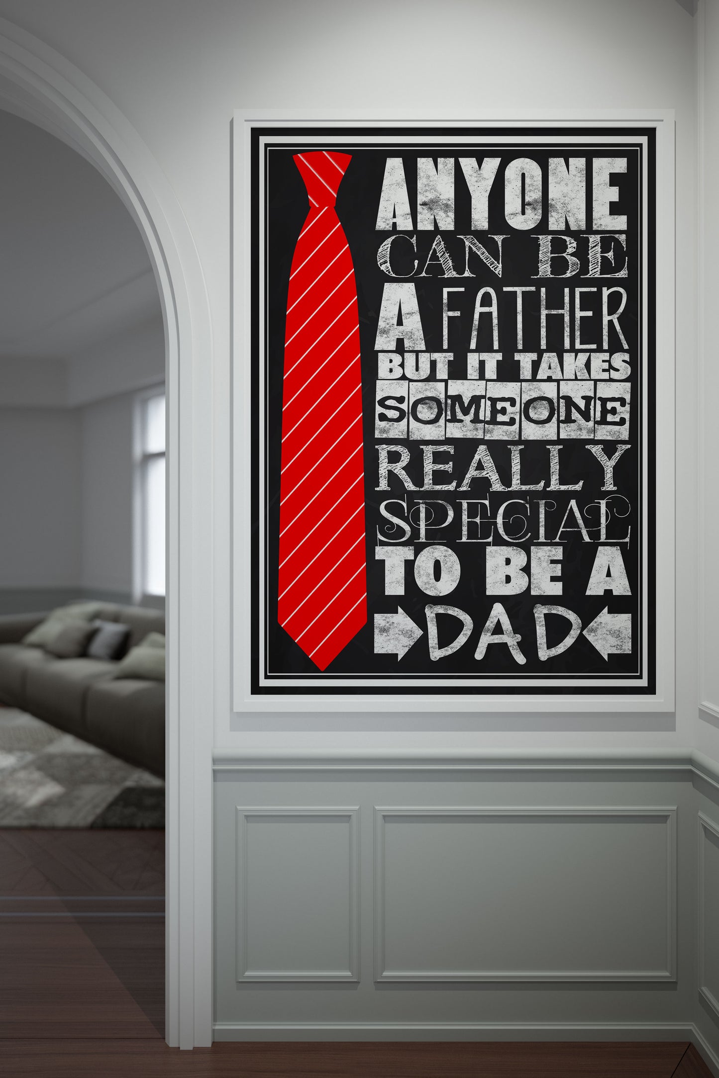 D#328 Wall art prints, chalkboard art, Kitchen, Apron, Breakfast, Father day, Really special to be a DAD