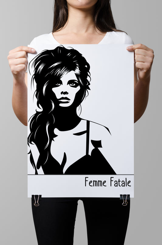 D#276 Wall art print, Poster, Fashion, Aesthetic, Fashionista, Charm,  Vamp,  Beauty, Seductive, Sexuality, Femme Fatale