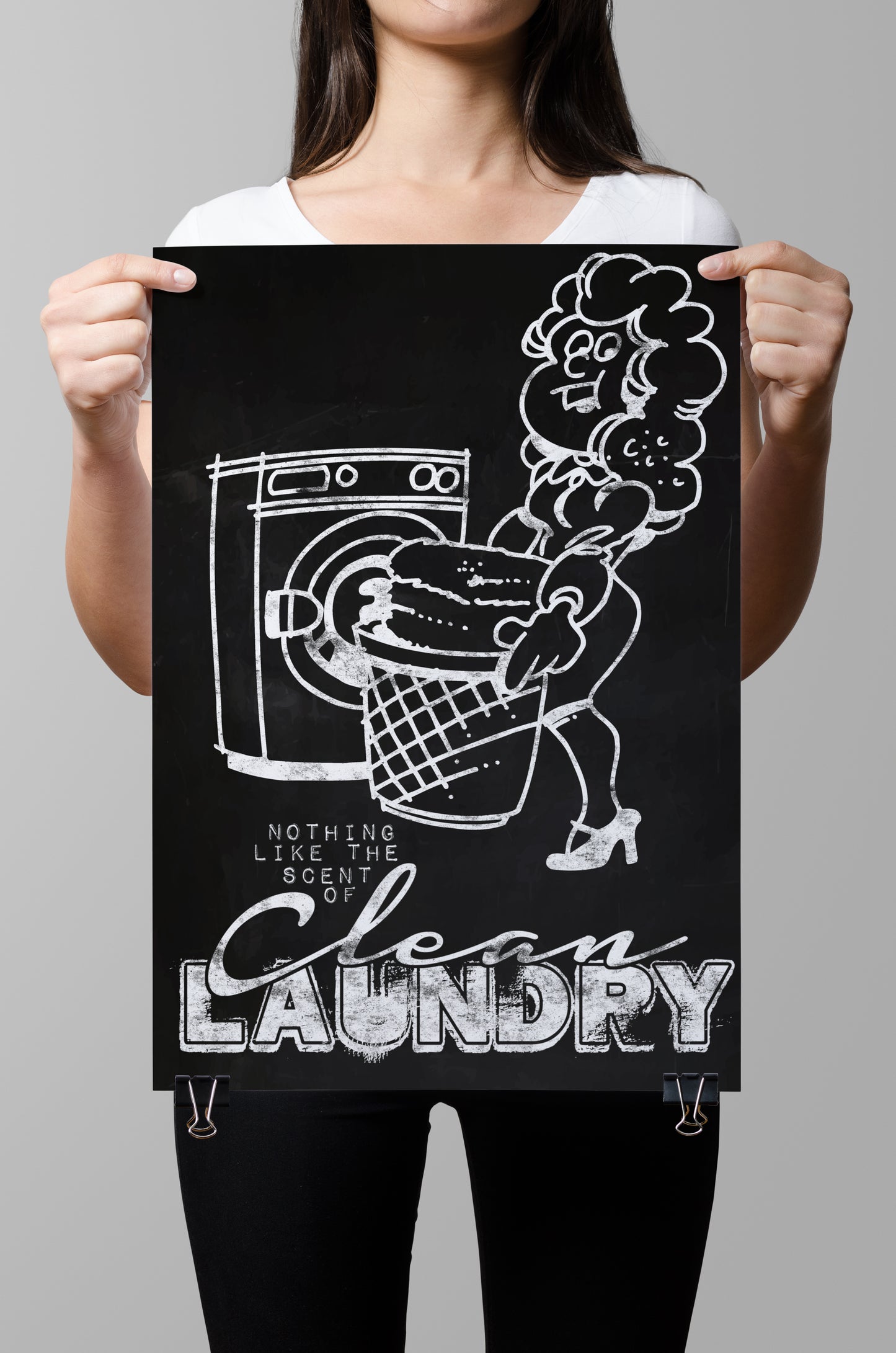 D#407, Wal art prints, chalkboard art, Washing and Drying, Wash, Dry, Fold, Laundry Day, Clean Laundry