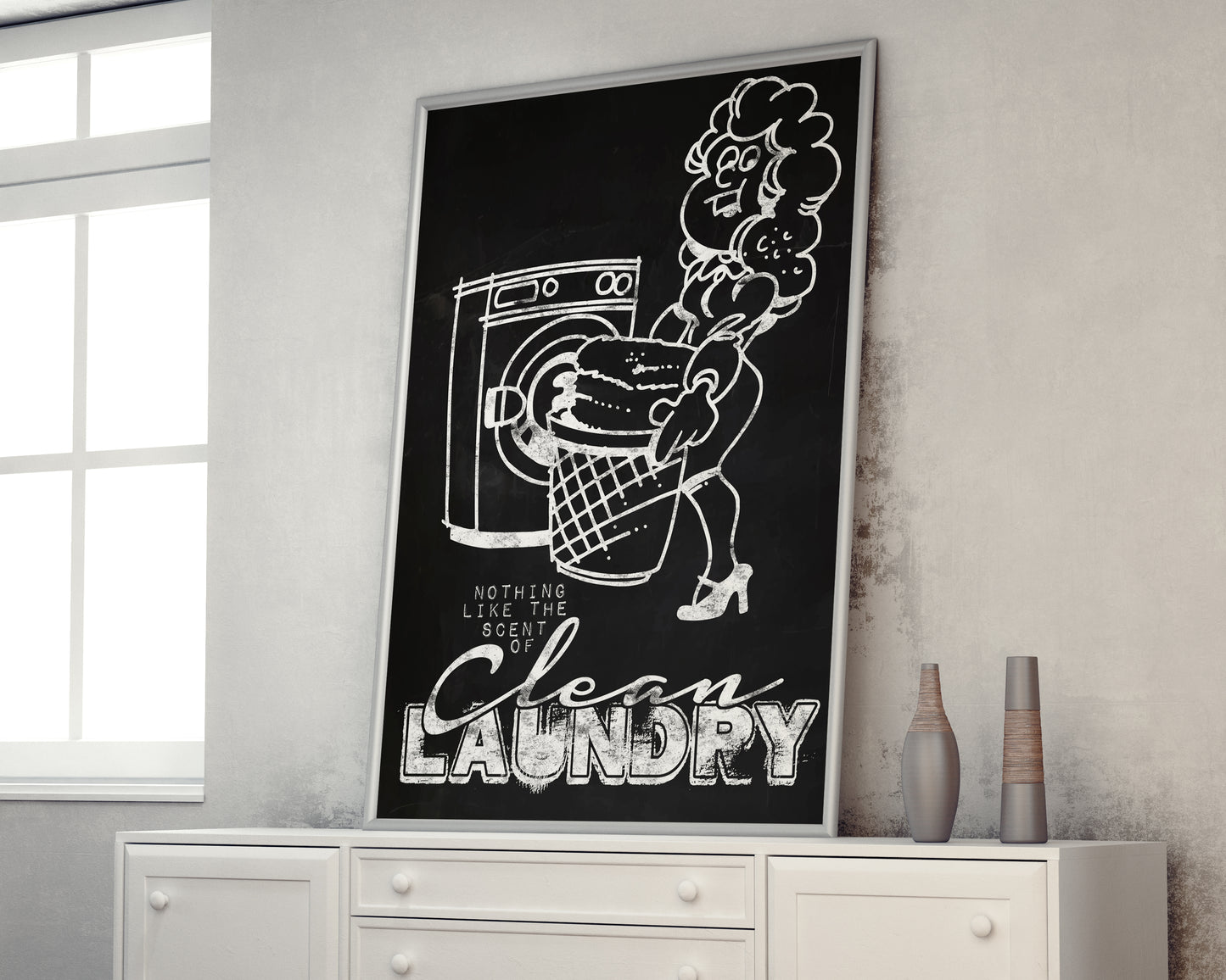 D#407, Wal art prints, chalkboard art, Washing and Drying, Wash, Dry, Fold, Laundry Day, Clean Laundry