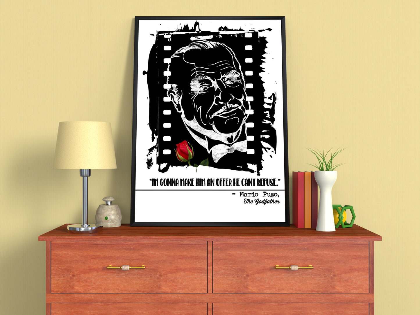 D#282  Wall art print, poster, Father Day, Hollywood Movie Quotes, Oscar, Cinema, Broadway, Mario Puzo, Godfather