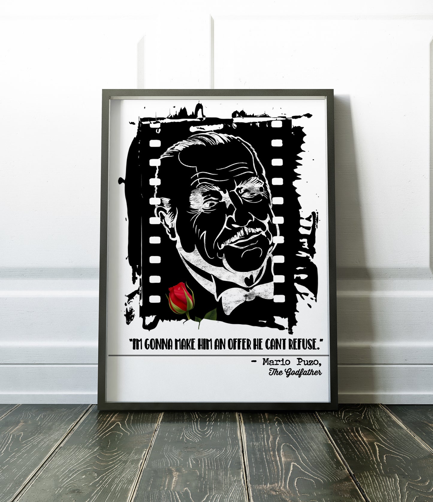 D#282  Wall art print, poster, Father Day, Hollywood Movie Quotes, Oscar, Cinema, Broadway, Mario Puzo, Godfather