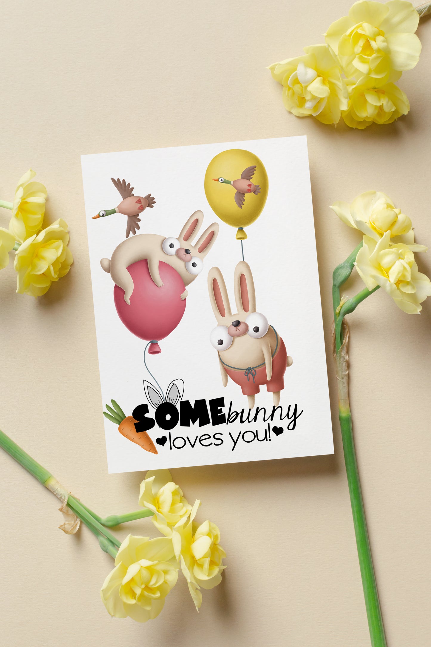 Design#157 Greeting Card, Love, Gifts, Spring, Eggs Hunting, Eggstavaganza, Bunnies, HappyEaster