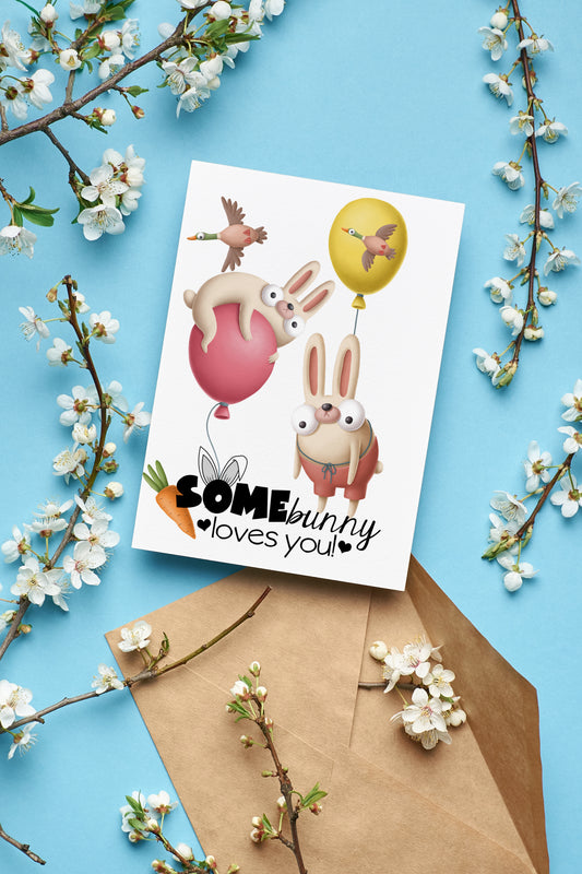 Design#157 Greeting Card, Love, Gifts, Spring, Eggs Hunting, Eggstavaganza, Bunnies, HappyEaster