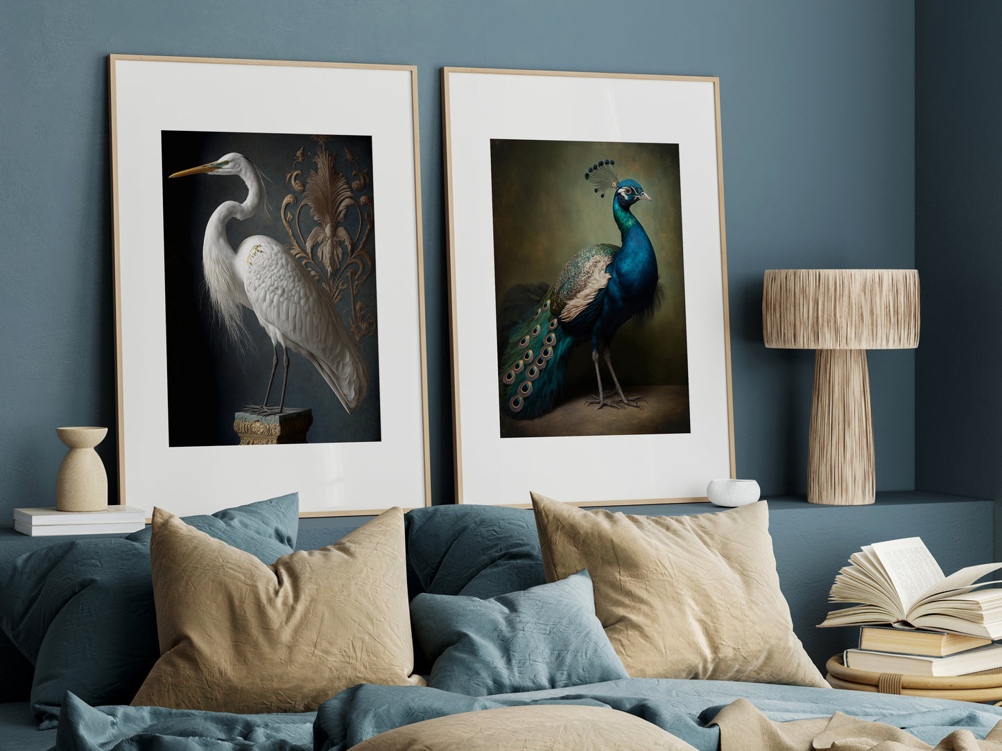 D#118_5 Wall art print, Poster, Birds, Fauna, Nature, Planet of Birds, Baroque, Royal Majesty Birds Collection, Wisdom, Pelican