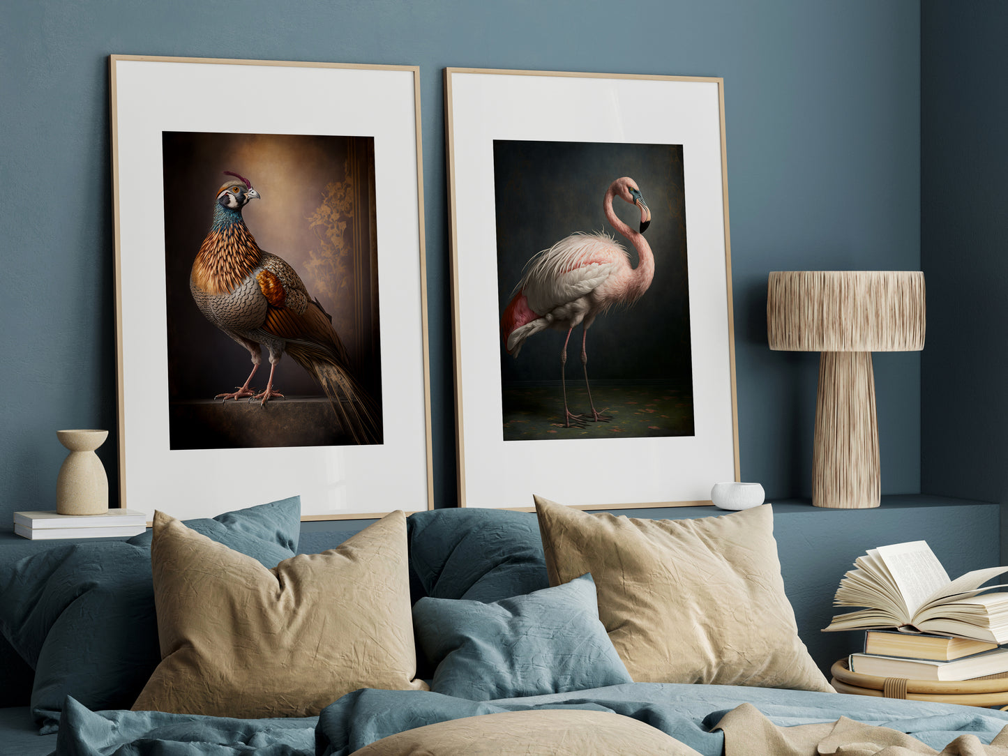 D#118_6 Wall art print, Poster, Birds, Fauna, Nature, Planet of Birds, Baroque, Royal Majesty Birds Collection, Wisdom, Peacock