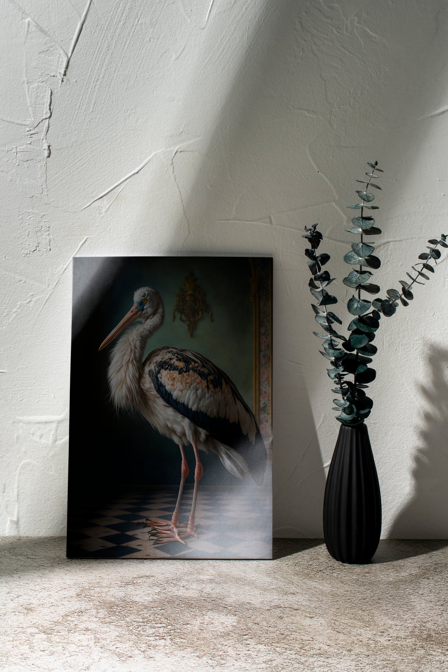 D#118_3 Wall art print, Poster, Birds, Fauna, Nature, Planet of Birds, Baroque, Tropical, Royal Majesty Birds, Jungle, Stork