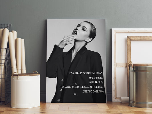 D#268 Wall art print, Poster, Fashion, Aesthetic, Fashionista, Charm, Style, Beauty, Italian fashion, Sexuality, D&G quotes