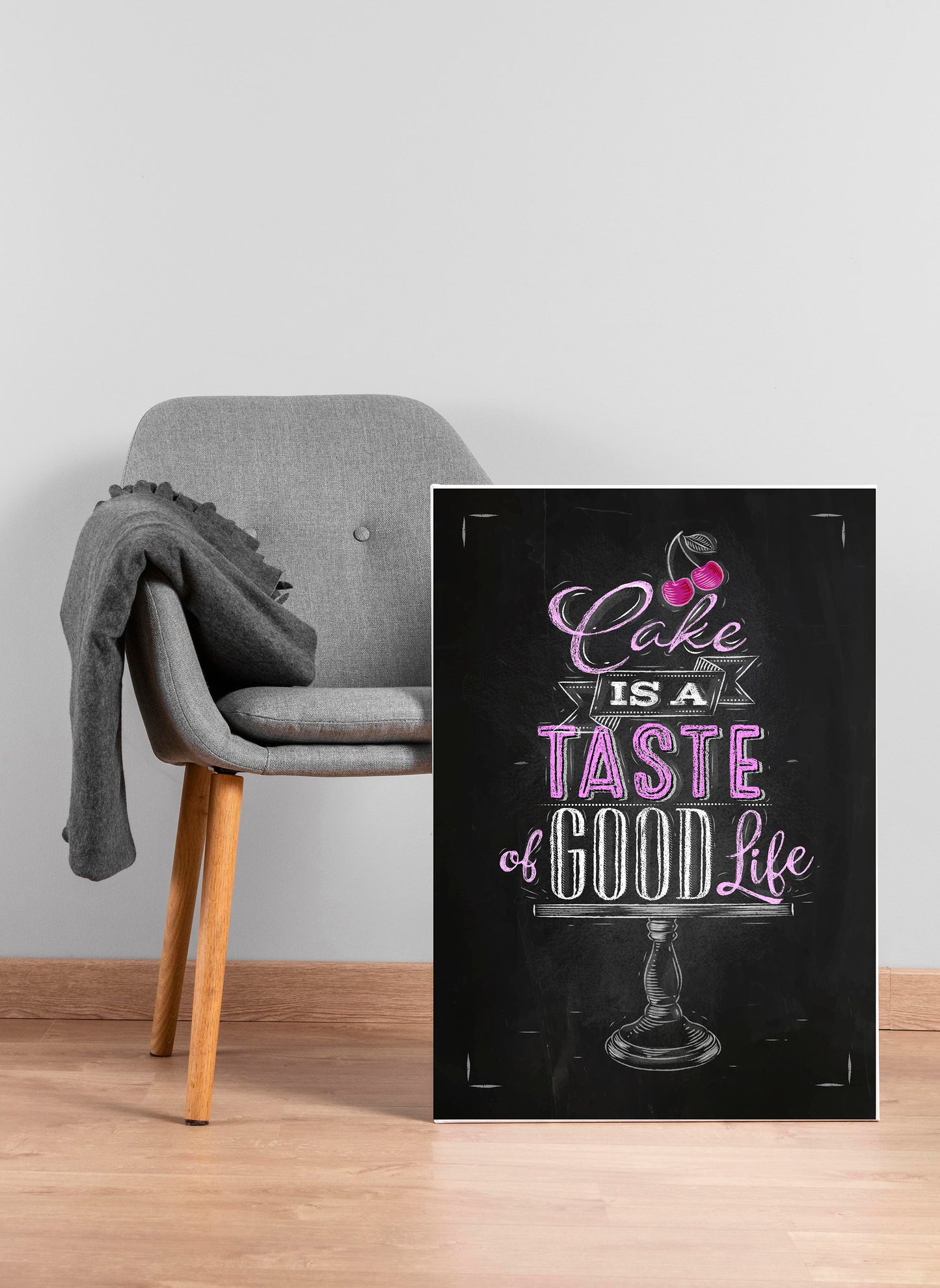 D#283, Wall art print, Chalkboard poster, Bar, Desserts, Kitchen, Restaraunt, Pastry, Bakery, Cake,  Sweet Life