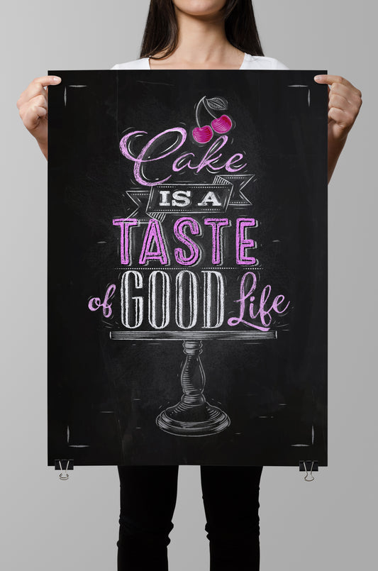 D#283, Wall art print, Chalkboard poster, Bar, Desserts, Kitchen, Restaraunt, Pastry, Bakery, Cake,  Sweet Life