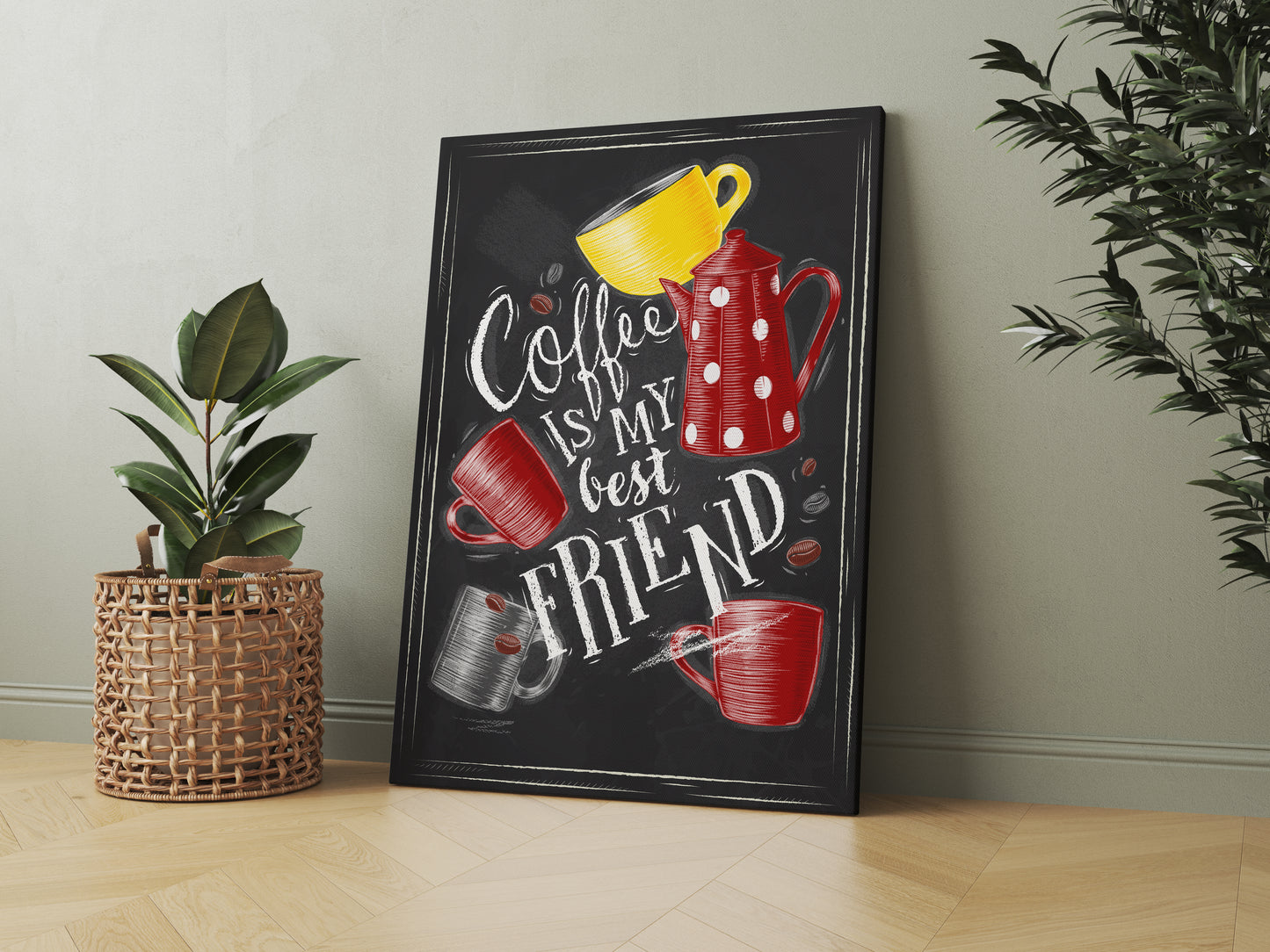 D#299, Wall art prints, Poster, Art, Kitchen, Breakfast, Coffee lovers, Coffee, Coffee is My Best Friend