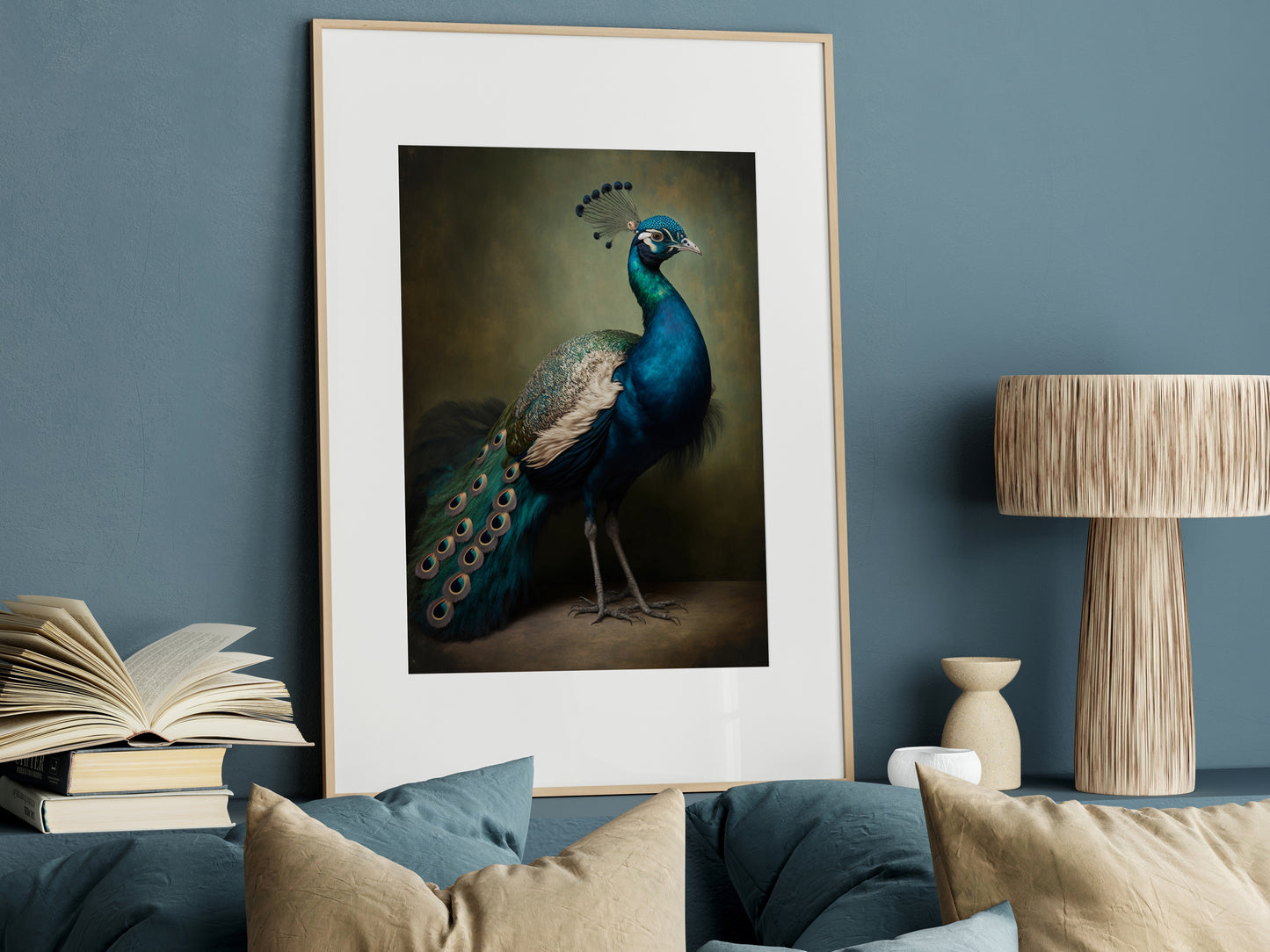 D#118_6 Wall art print, Poster, Birds, Fauna, Nature, Planet of Birds, Baroque, Royal Majesty Birds Collection, Wisdom, Peacock