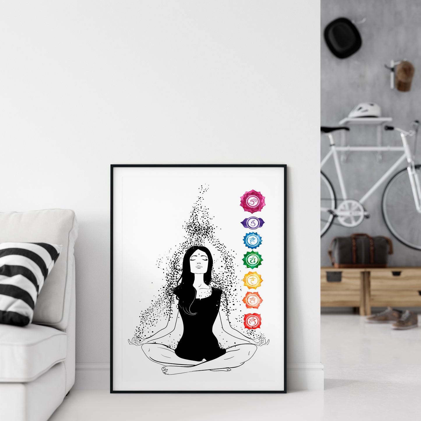 D#322 Wall art design, Poster, Healthy Life,Yoga, Chakras, Feng Shui, ZEN, Meditation, Relax, Lotus Yoga Poses