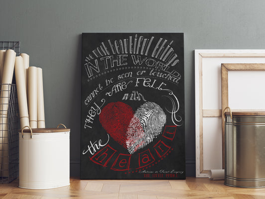 D#331 Wall art print, Chalkboard poster, Famous Quotes, Love, Responsibility, Charity, Kindness, Antoine de Saint-Exupéry, The Little Prince