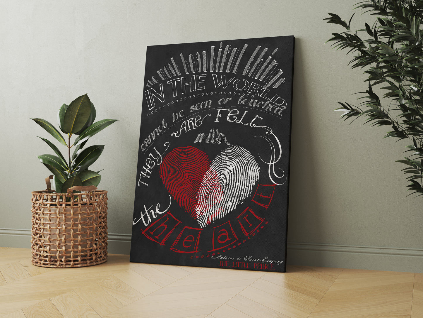 D#331 Wall art print, Chalkboard poster, Famous Quotes, Love, Responsibility, Charity, Kindness, Antoine de Saint-Exupéry, The Little Prince