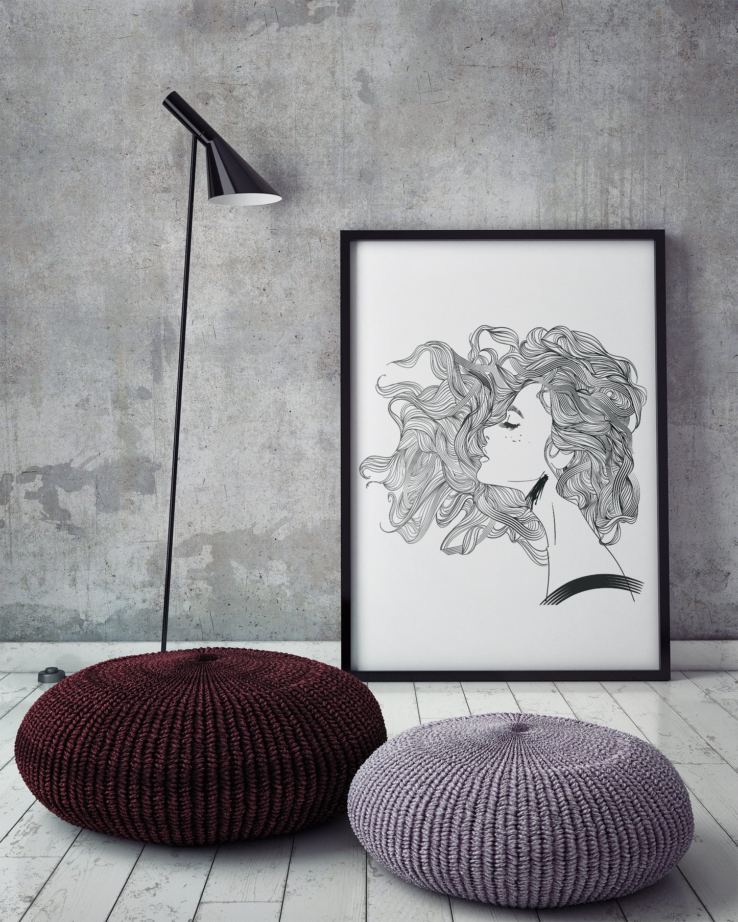 D#332 Wall art print, Poster, Fashion, Aesthetic, Fashionista, Charm, Beauty, Sexuality, Lady with Hair Flowers