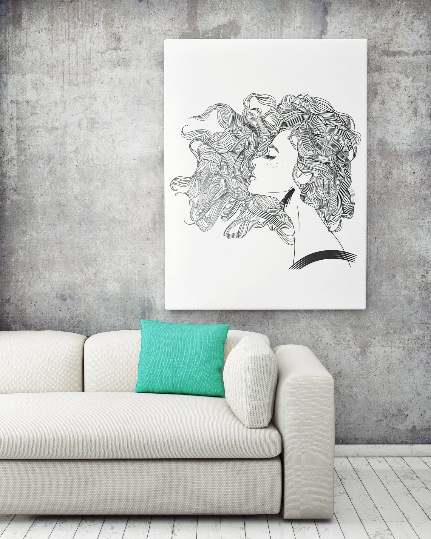 D#332 Wall art print, Poster, Fashion, Aesthetic, Fashionista, Charm, Beauty, Sexuality, Lady with Hair Flowers