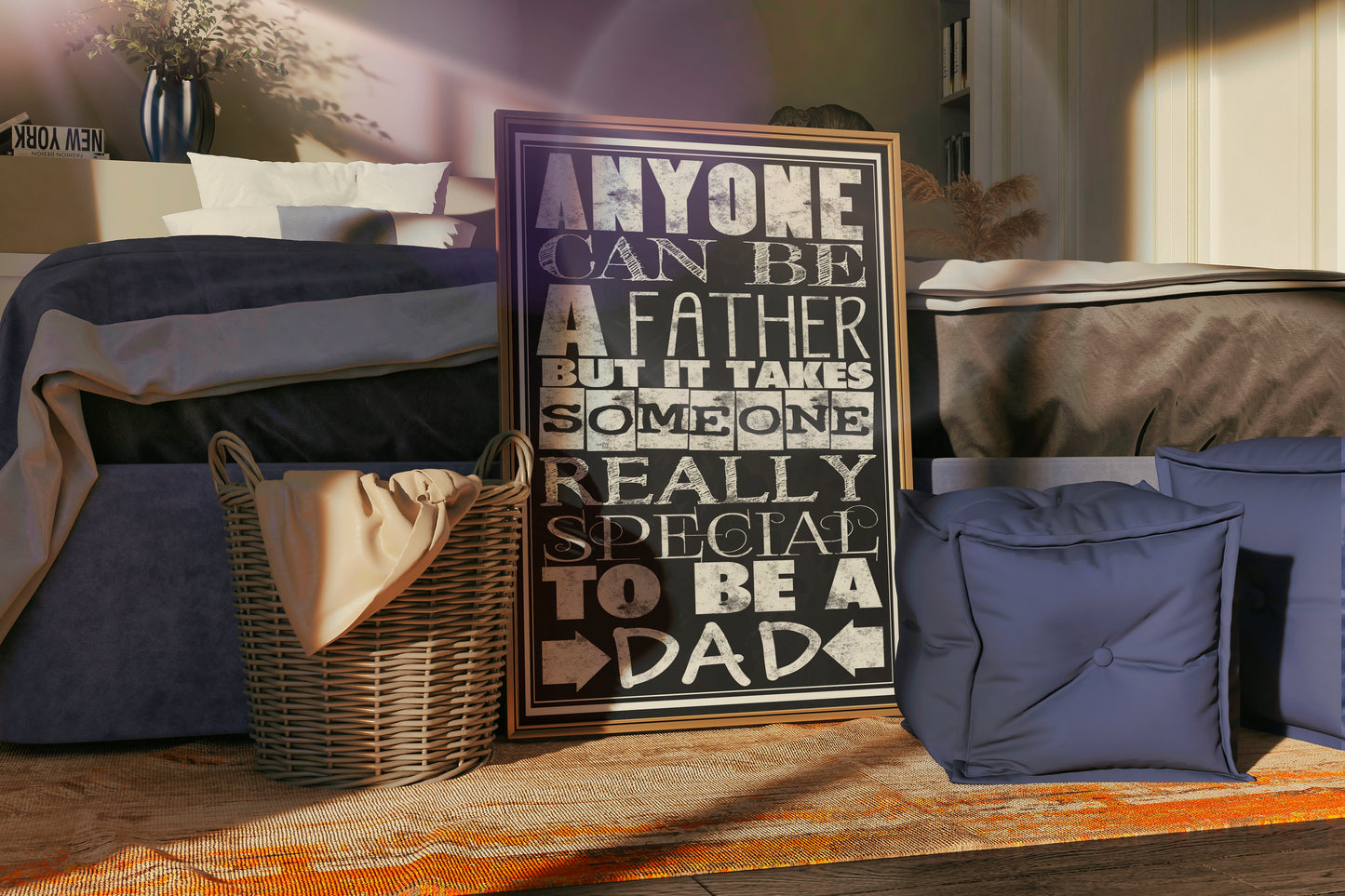 D#352 Wall art prints, chalkboard art, Love, Family, Parents, Kids Father day, Really Special to be a DAD