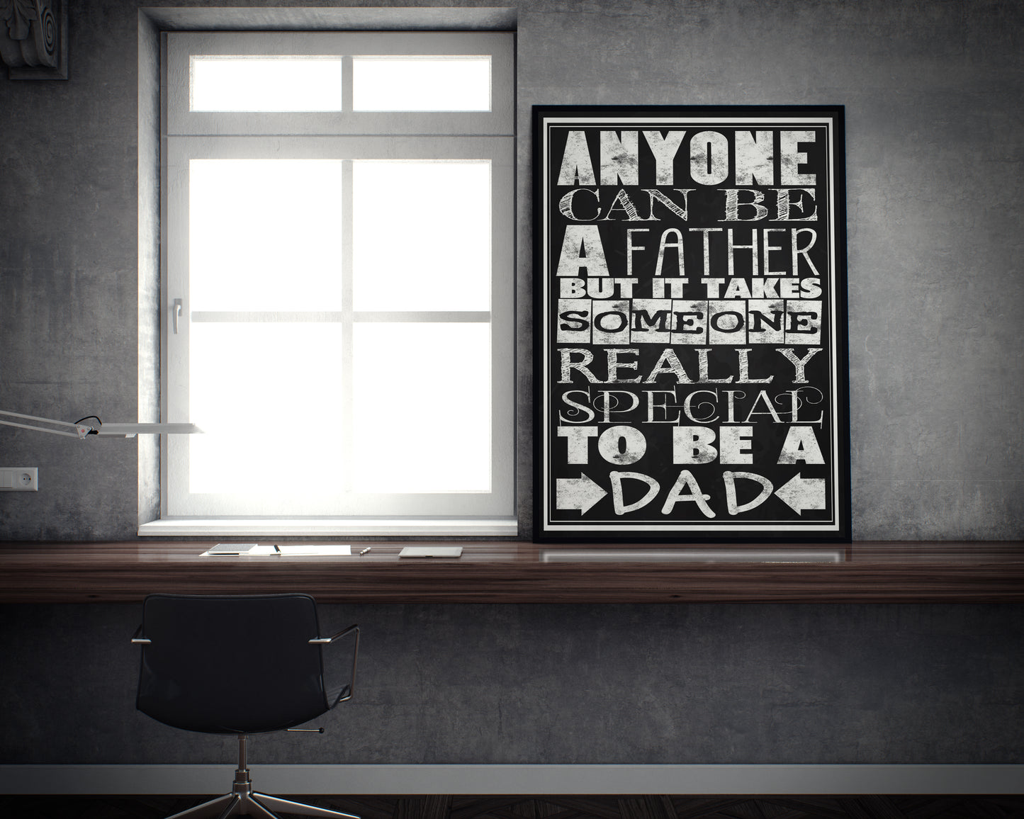 D#352 Wall art prints, chalkboard art, Love, Family, Parents, Kids Father day, Really Special to be a DAD