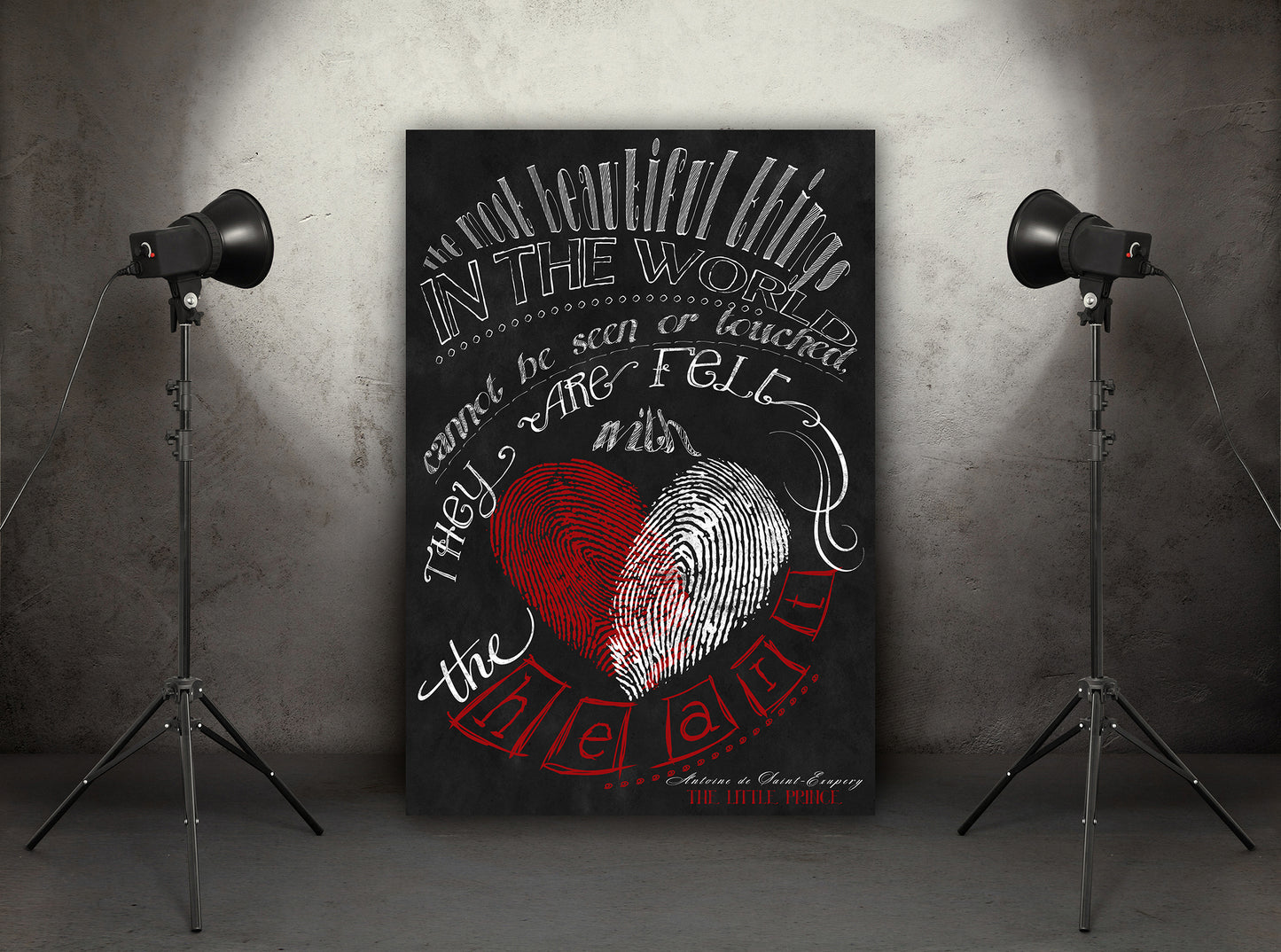 D#331 Wall art print, Chalkboard poster, Famous Quotes, Love, Responsibility, Charity, Kindness, Antoine de Saint-Exupéry, The Little Prince