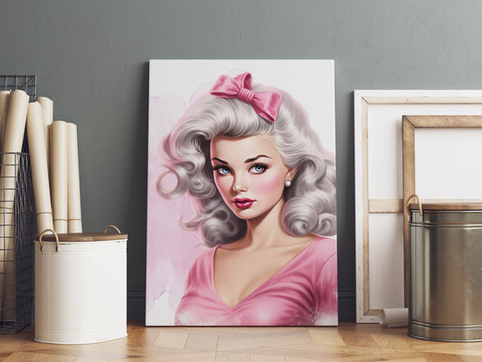 D#447 Wall art print, Poster, Fashion, Aesthetic, Fashionista, Trendy, Glamour, Hollywood, Celebrity, Lady in Pink