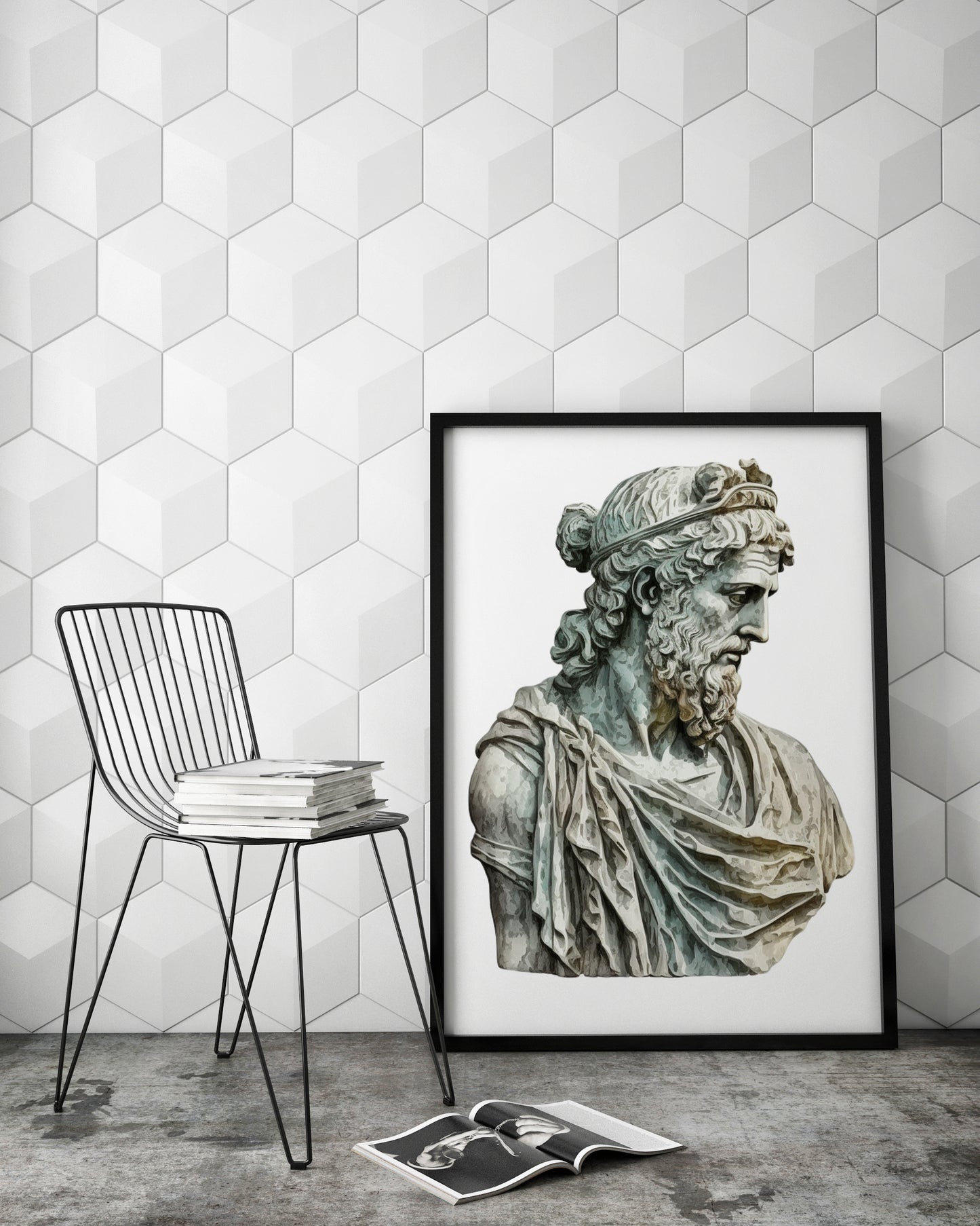 D#502 Wall art print, Poster, Art, Ancient Greece, Sculpture, Museum, Antique, Culture, Ethnic, Greek Statue, Goddess,  Ancient Sculpture