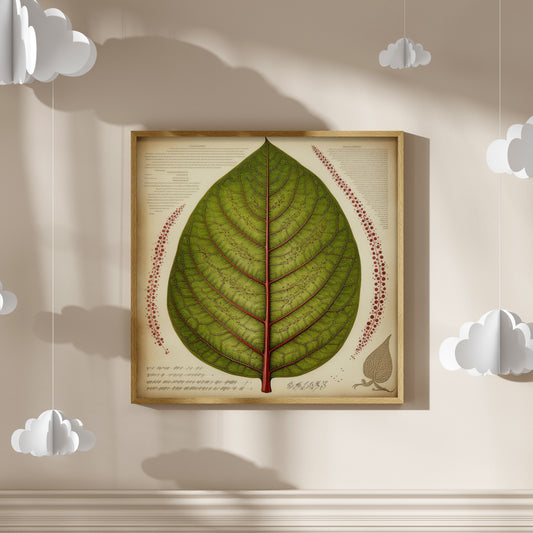 D#506_06 Wall art print, Poster, Flora, Nature Lovers, Botanical, Serenity, Foliage, Greenery, Leaves, Leaf Art