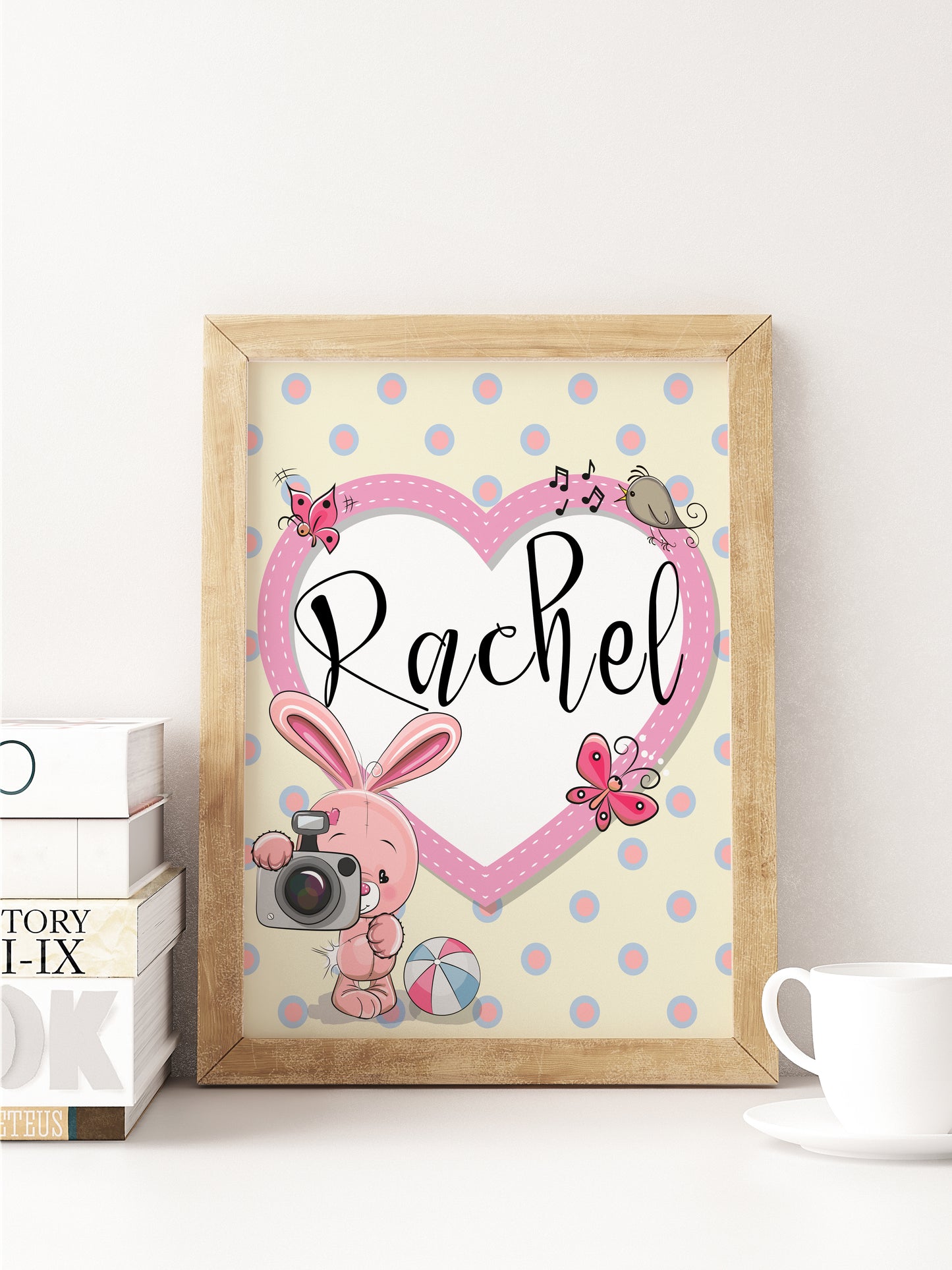 Design#214  Wall art, Poster, Nursery room decor, Kids, Baby girl, Monogram, Custom, Personalized, Put your OWN Name