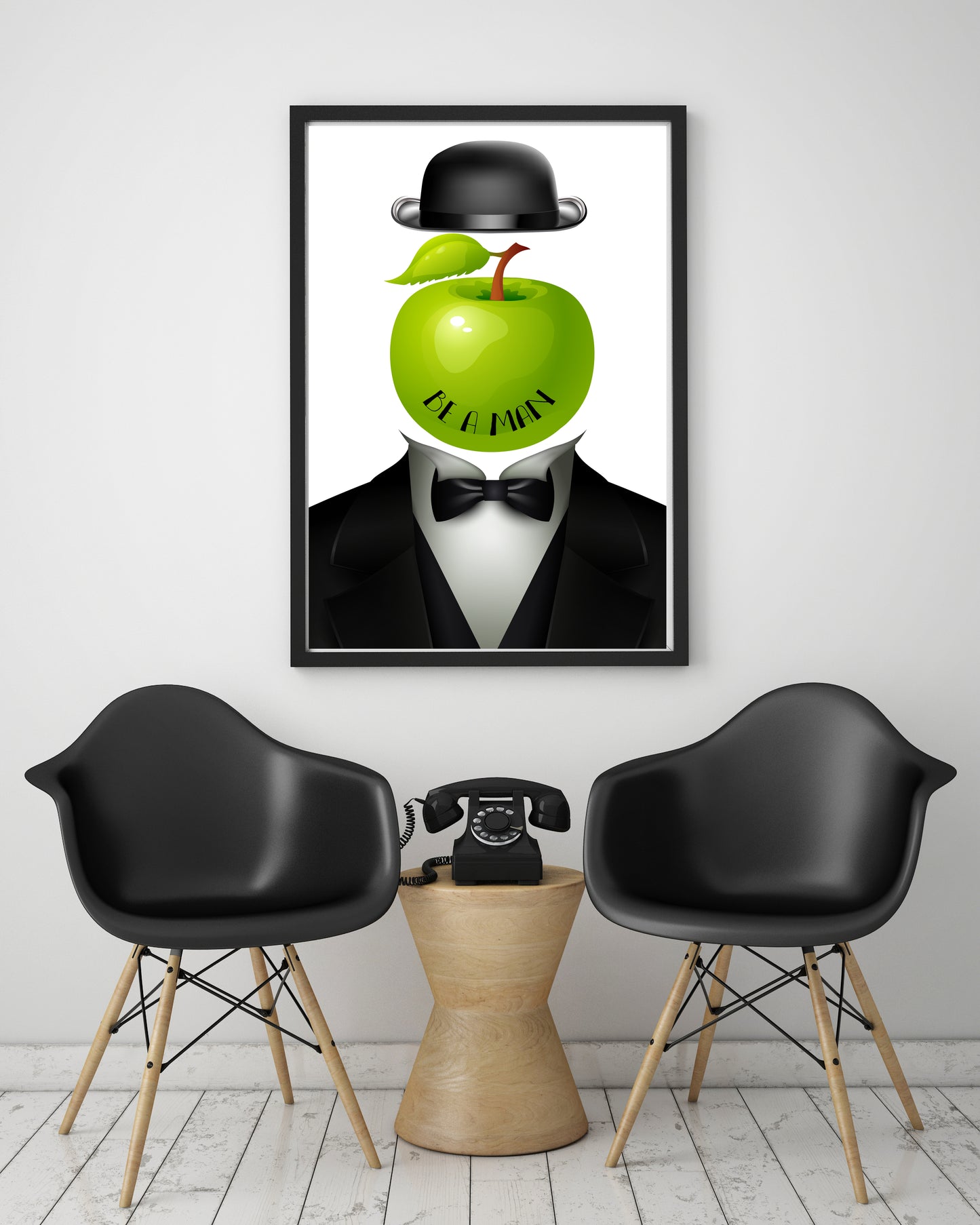 D#341 Wall art print, Poster, Father Day, Pride Month, Surrealism, Tolerance, Be a Man, The Son of Man, Rene Magritte