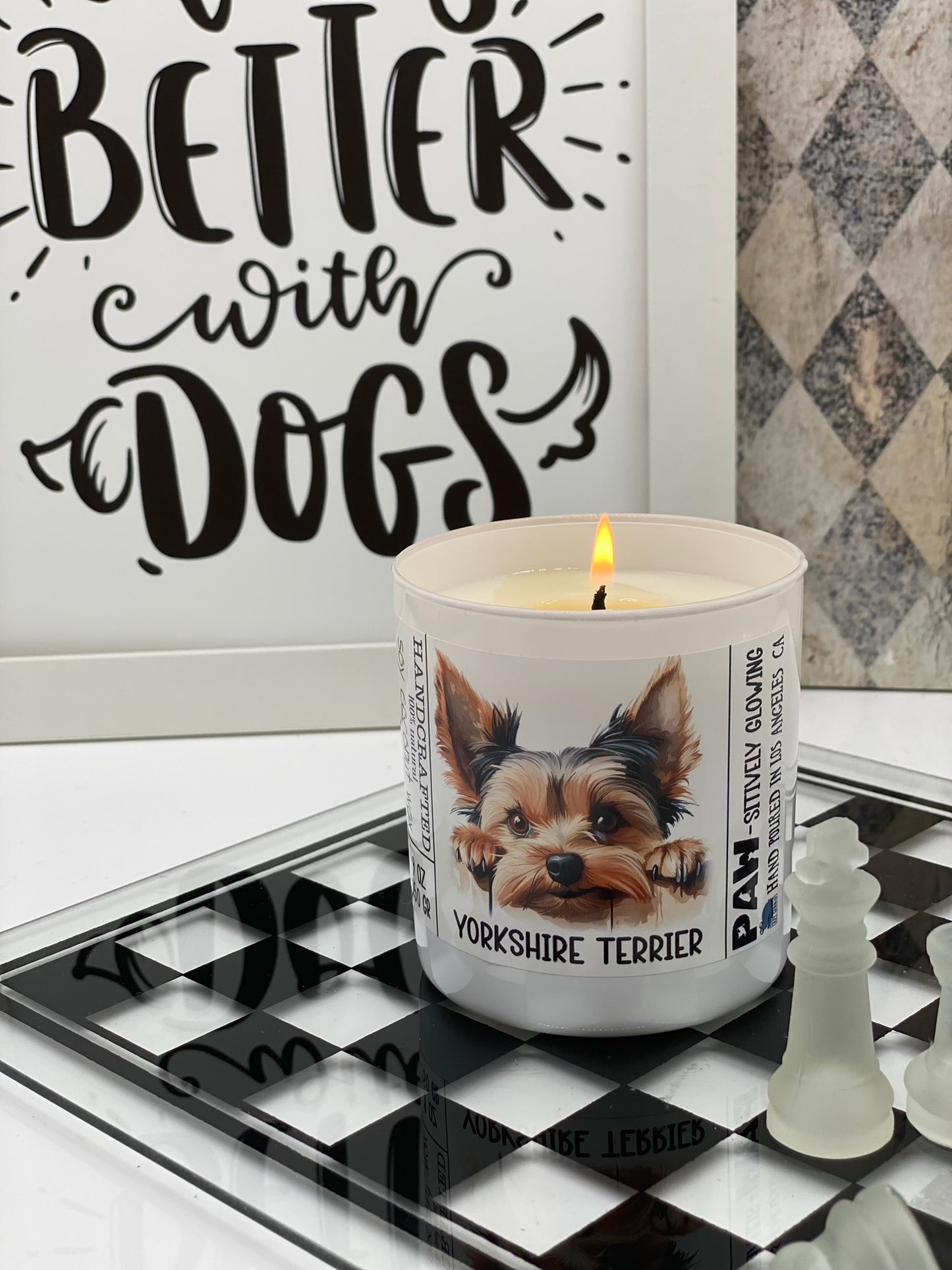 Edition #4, Candle, Coconut Soy wax candle, Funny Dogs, Dogs Lover, I love my Dog, Pets, Dogs Breeds, Paw-sitively Glowing, 11 breeds