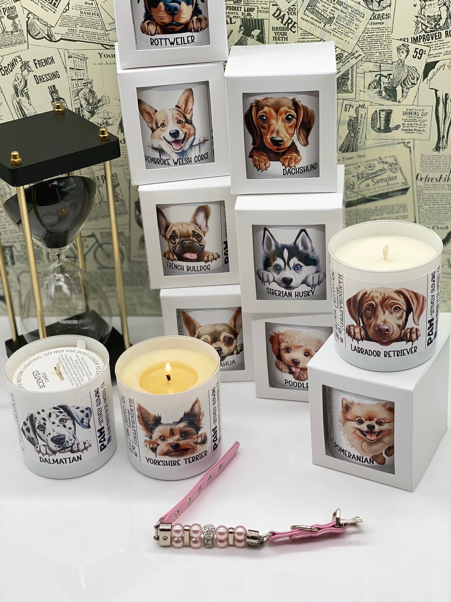 Edition #2, Candle, Coconut Soy wax candle, Funny Dogs, Dogs Lover, I love my Dog, Pets, Dogs Breeds, Paw-sitively Glowing, 11 breeds