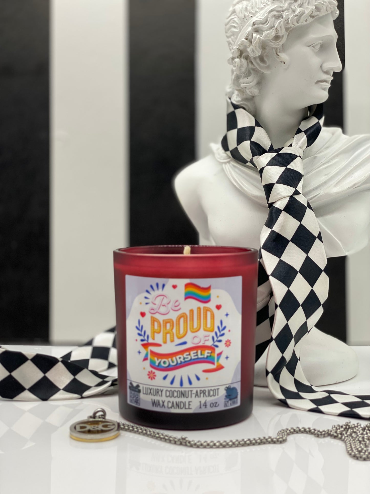 Candle, Coconut wax candle, "Pride Month" collection, Love, Rainbow, Equal rights, Pride, Love Wins, Be Proud of Yourself, Coconut wax Candle