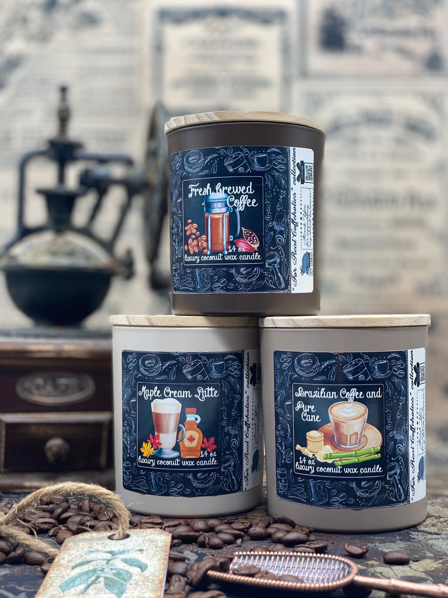 Candles Coffee, Jar candles, Coffeeholic, Latte, Espresso, Coffee TYPES, Fresh Coffee, Coffee Scents