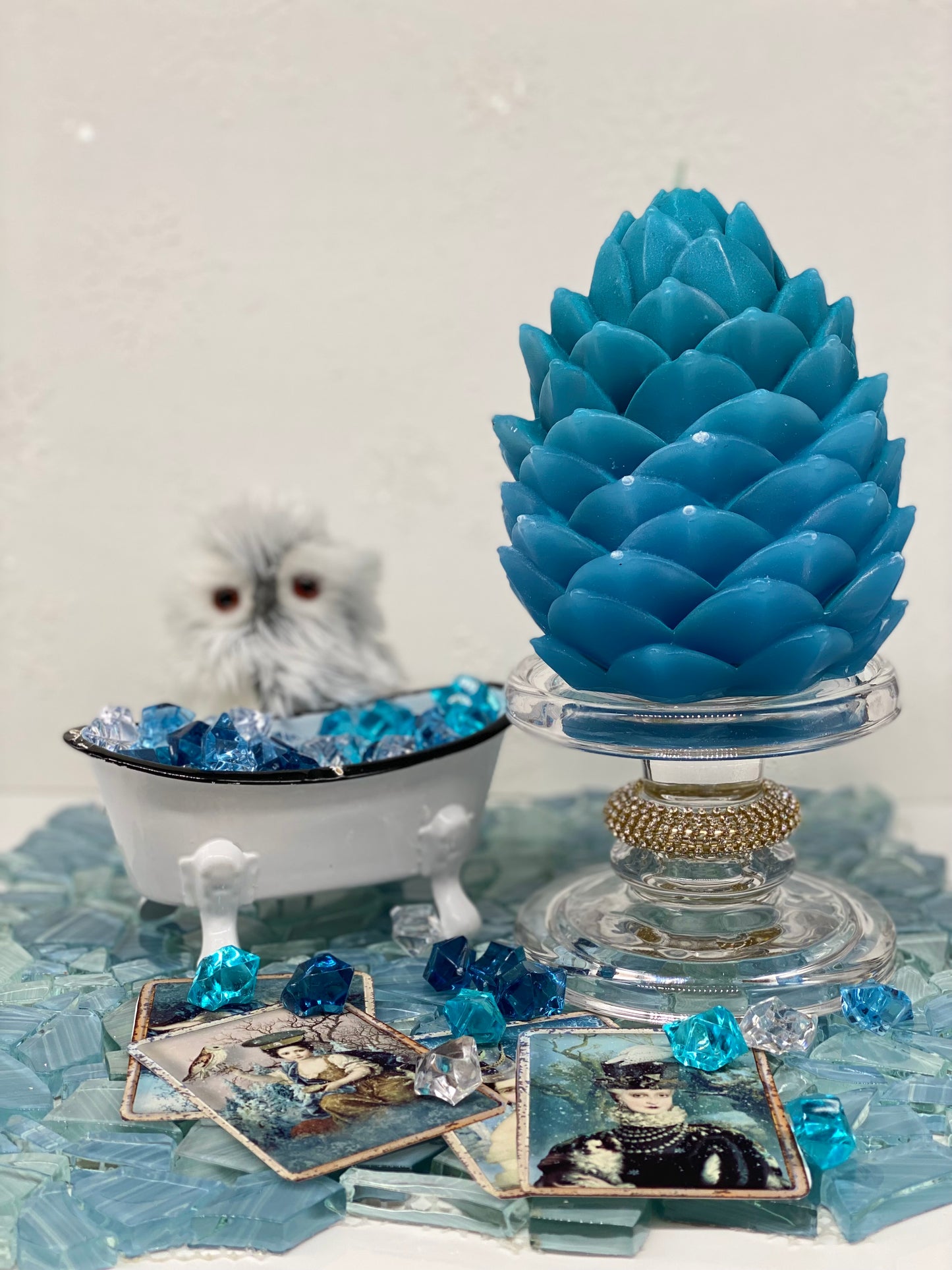 Candle, Winter, Winter collection, Giant Pinecone, Gift Box, Snowy Woodland Pinecone, Christmas, New Year Candles