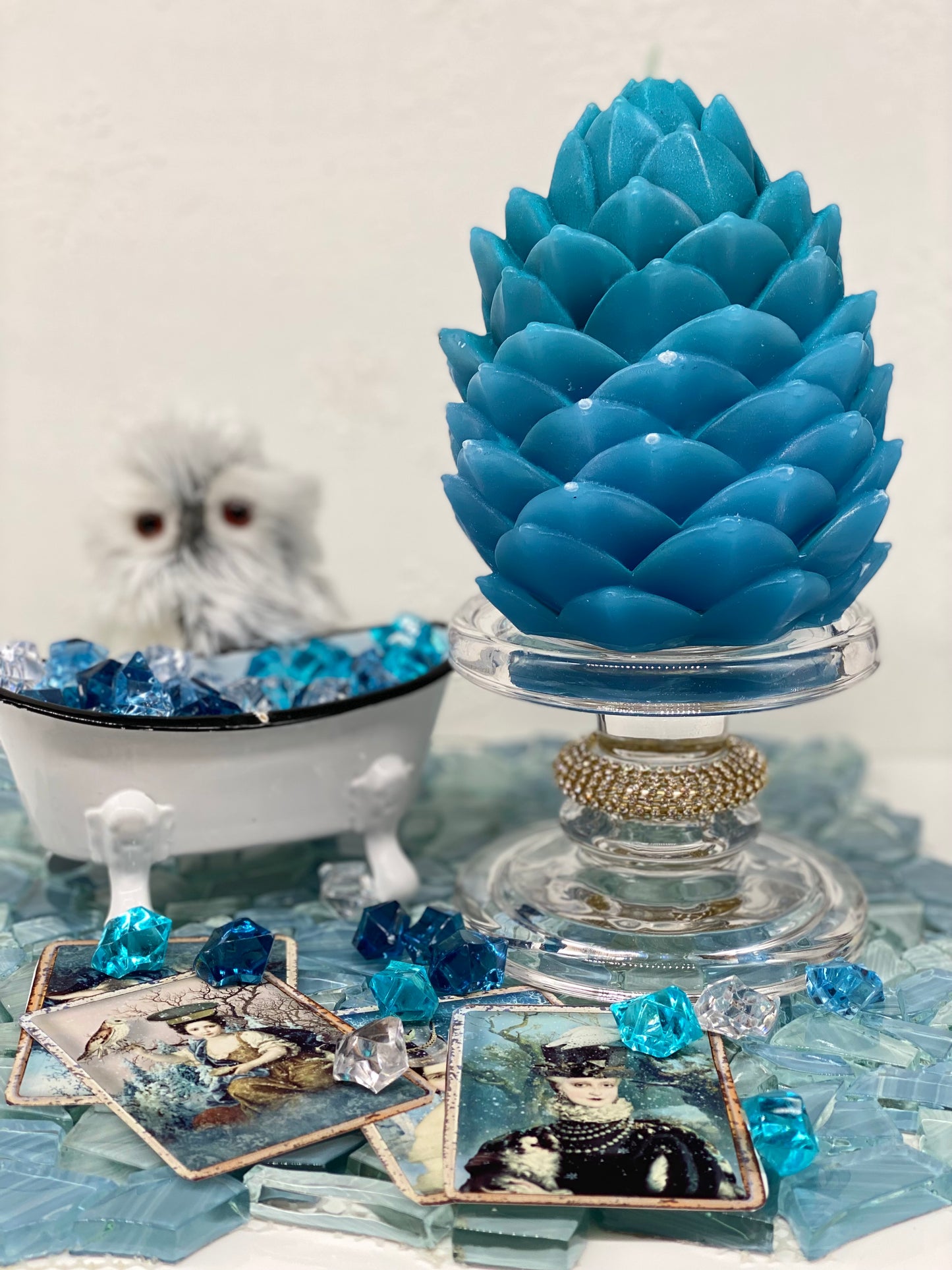 Candle, Winter, Winter collection, Giant Pinecone, Gift Box, Snowy Woodland Pinecone, Christmas, New Year Candles