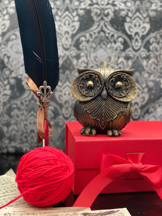 Candle, Winter, Christmas, Owl, Winter collection, Wisdom,  Beeswax Owl Gift Box, Christmas
