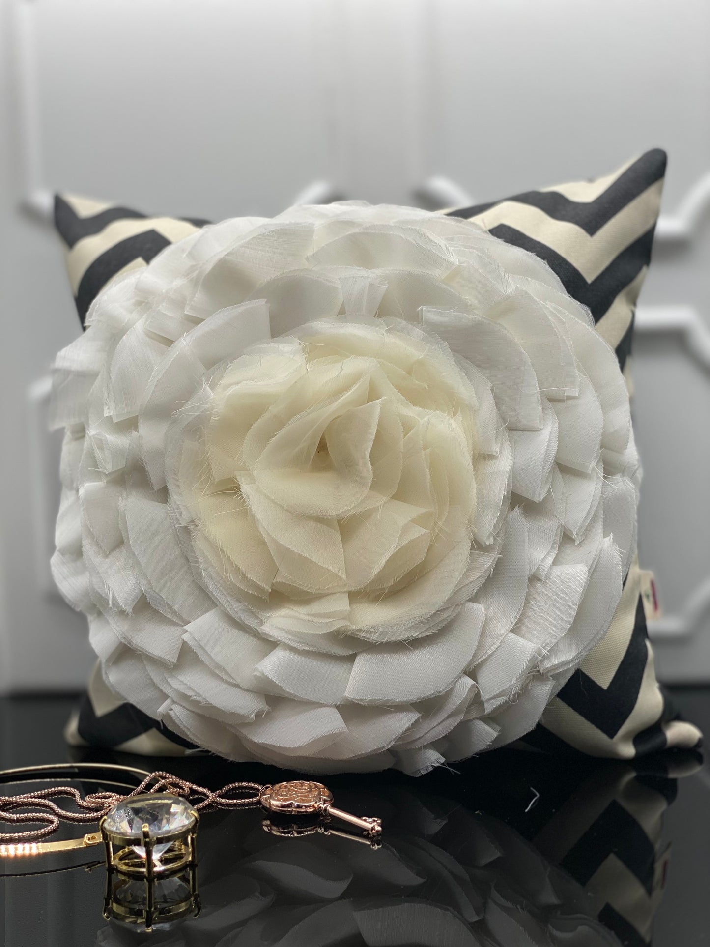 Pillows, Decor pillows, Home decor, Throw pillows, Accent pillow, Stripes, Flower, Rose