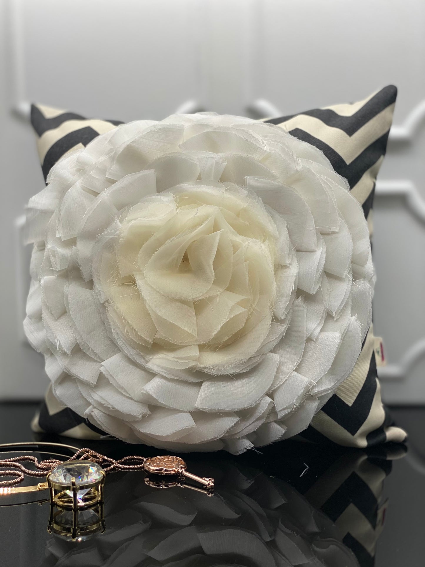 Pillows, Decor pillows, Home decor, Throw pillows, Accent pillow, Stripes, Flower, Rose