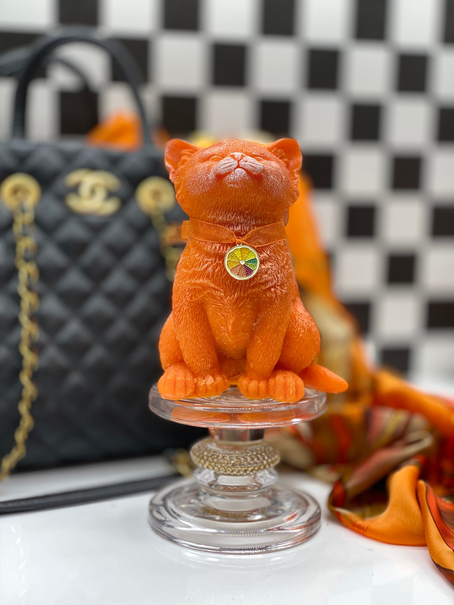 Candle Fashion Cat, Kittens, Designer, Cat Candle, Fashion Candle