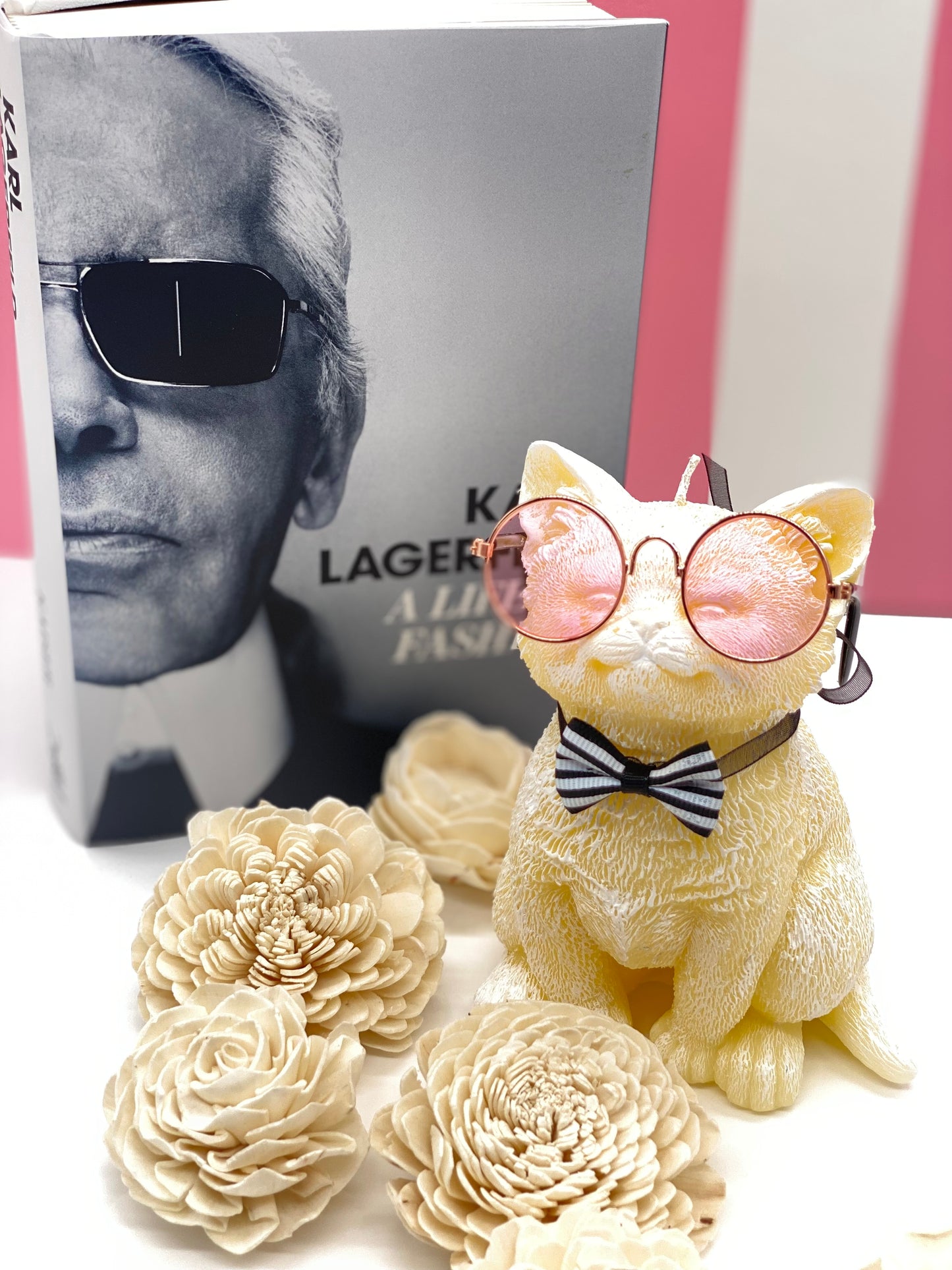 Candle Fashion Cat, Choupette, Designer, Karl Lagerfeld Cat Candle, Fashion Candle