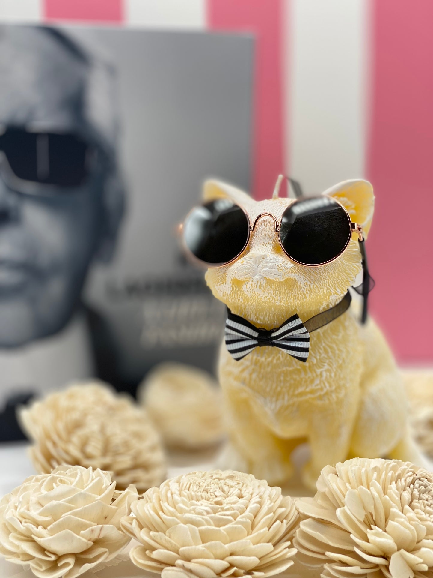 Candle Fashion Cat, Choupette, Designer, Karl Lagerfeld Cat Candle, Fashion Candle