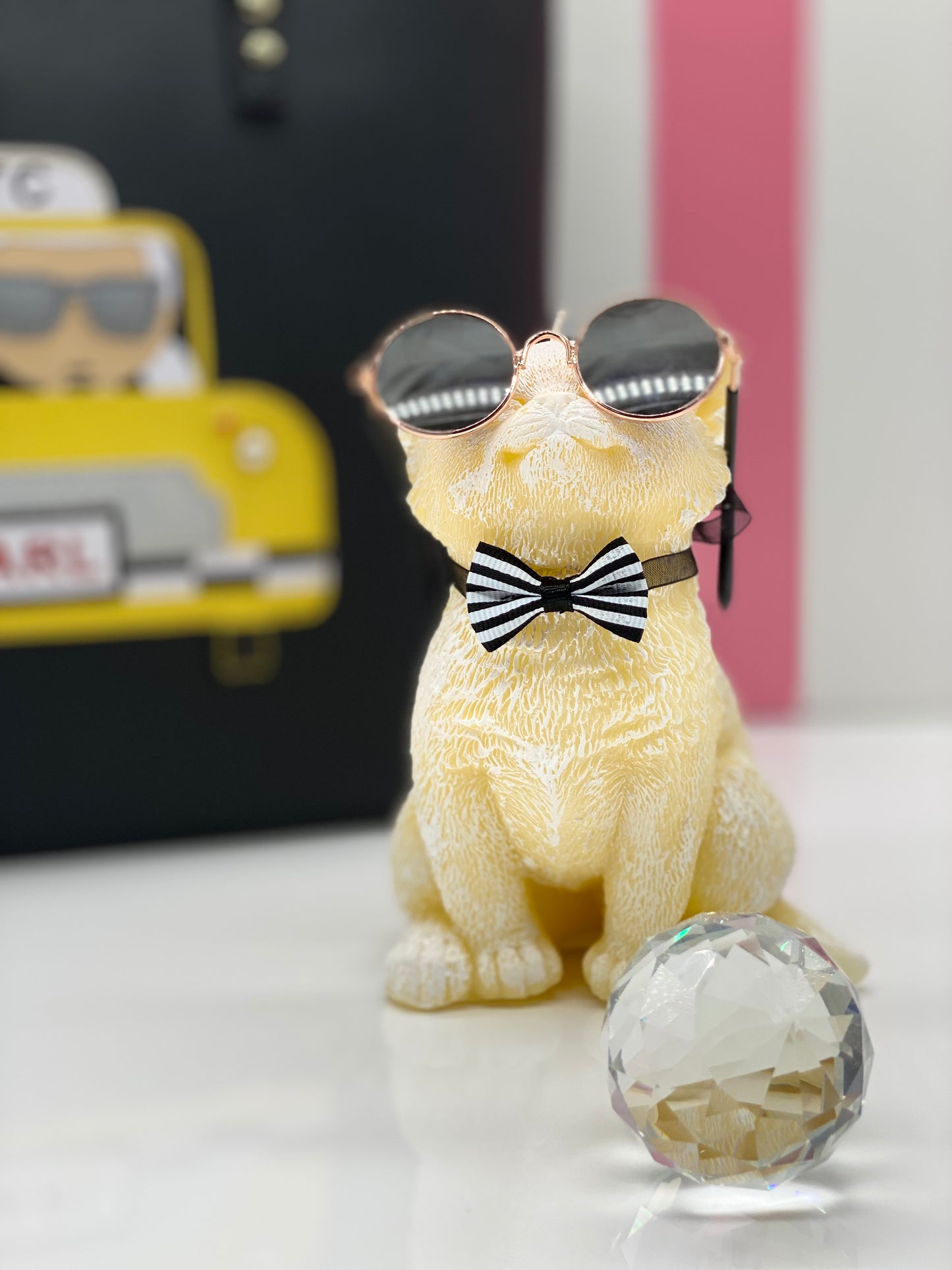 Candle Fashion Cat, Choupette, Designer, Karl Lagerfeld Cat Candle, Fashion Candle